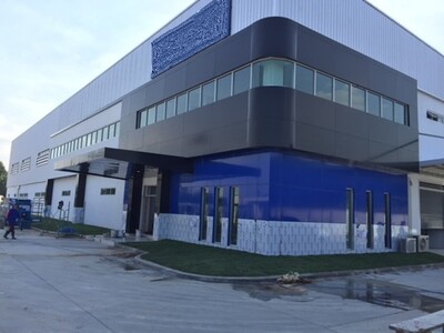 บริการสนับสนุนการก่อสร้างโรงงานและสำนักงานสองชั้นครบวงจรในประเทศไทย (Total Support Service for Two-Story Factory and Office Construction in Thailand)